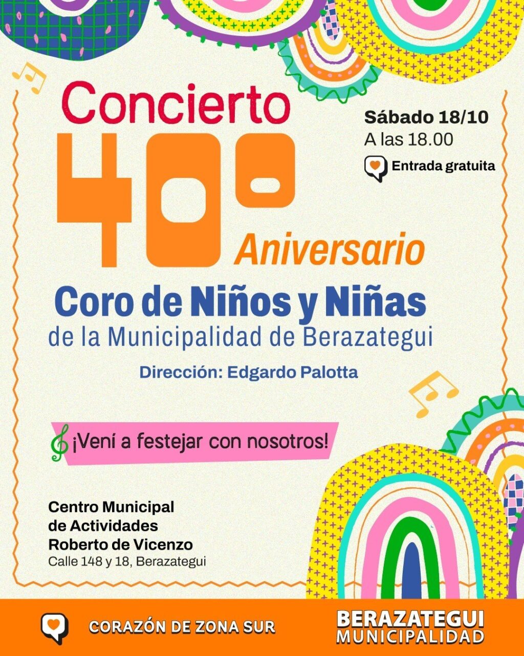 coro municipal de Niños y Niñas celebra su 40° aniversario (1)
