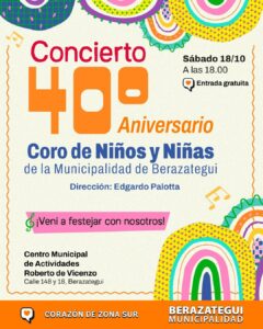 coro municipal de Niños y Niñas celebra su 40° aniversario (1)