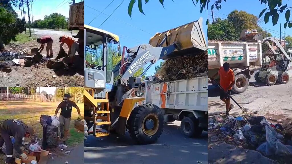 Más operativos de limpieza en los barrios de Berazategui