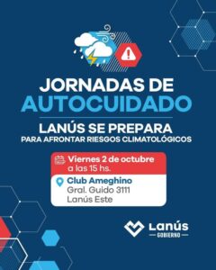 NUEVA JORNADA DE AUTOCUIDADO EN LANÚS ESTE BAJO EL LEMA “LANÚS SE PREPARA” (1)